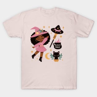 Black girl doing magic T-Shirt